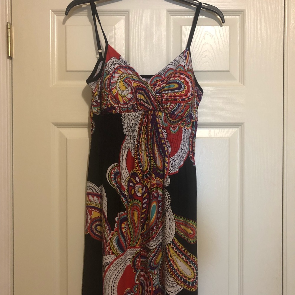 Charming Charming Patterned Maxi Dress Medium